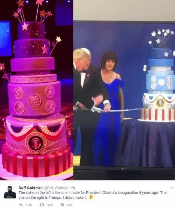 Inauguration Cake: Donald Trump Vs Obama (Photos)